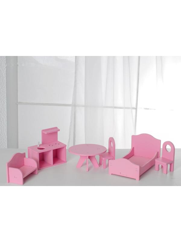 Кукольный дом «Джем» с обоями и набором мебели