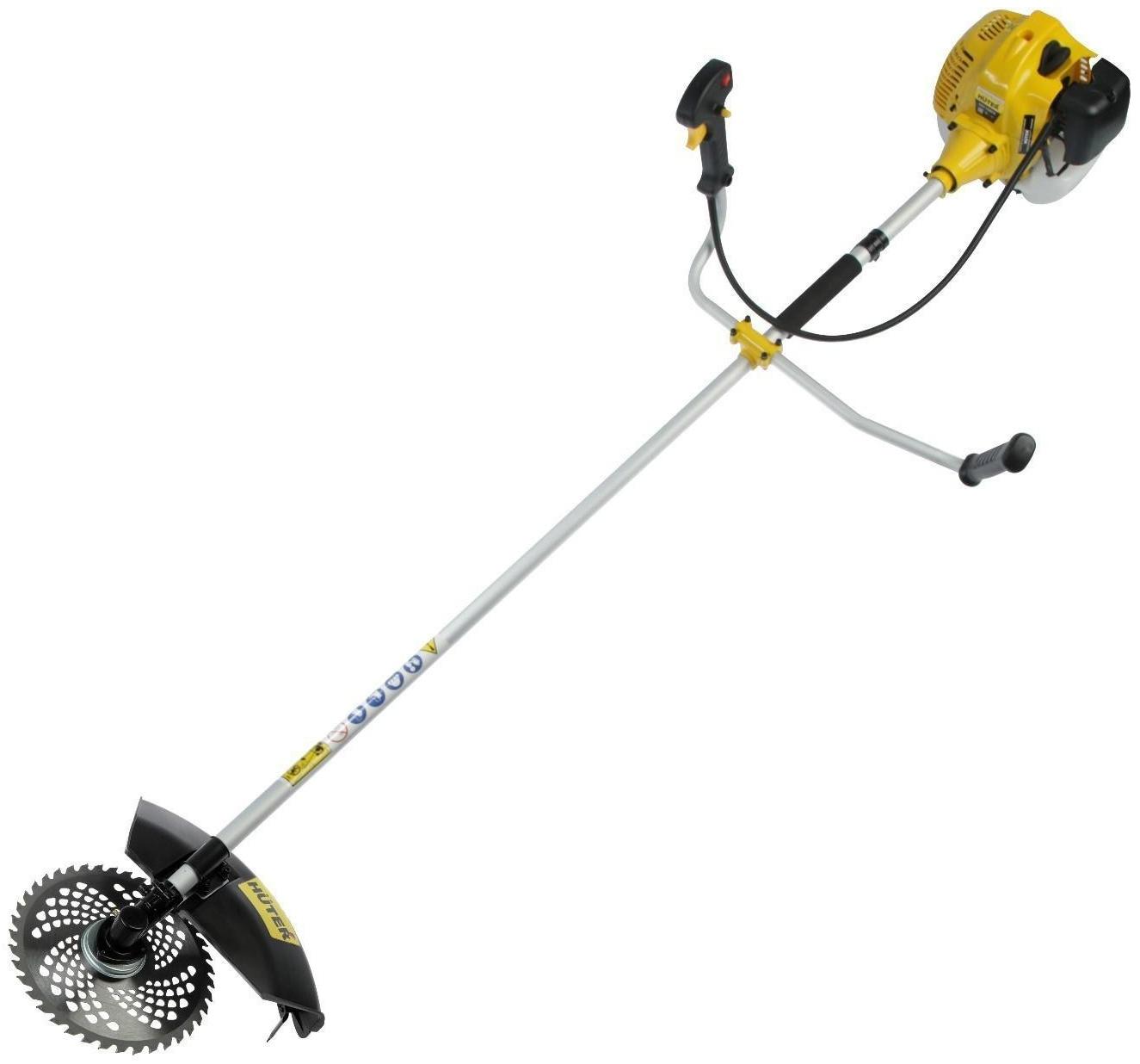 Триммер Huter GGT-1500TX, 2Т, 1500 Вт, 2 л.с., 43 см3, 9500 об/мин, леска/нож