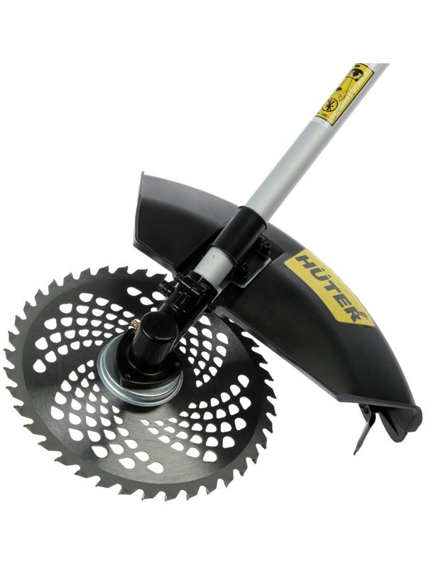 Триммер Huter GGT-1500TX, 2Т, 1500 Вт, 2 л.с., 43 см3, 9500 об/мин, леска/нож