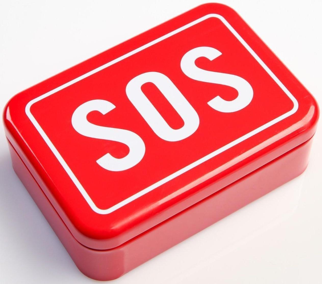 Набор для выживания 4в1 (фонарь, карта для выживания, паракорд, компас)