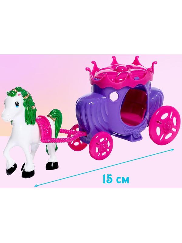 Замок для кукол, с фигурками, свет, звук, с аксессуарами