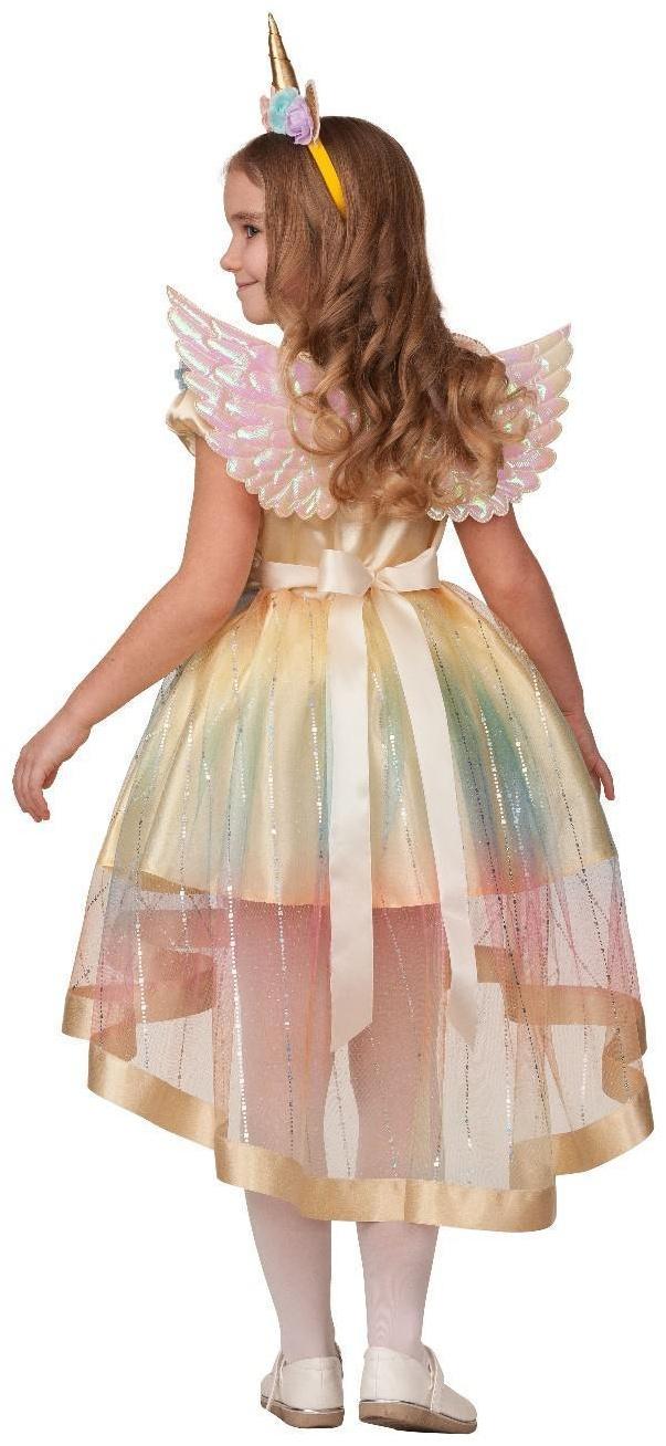 Карнавальный костюм «Единорожка», платье, головной убор, р. 28, рост 110 см