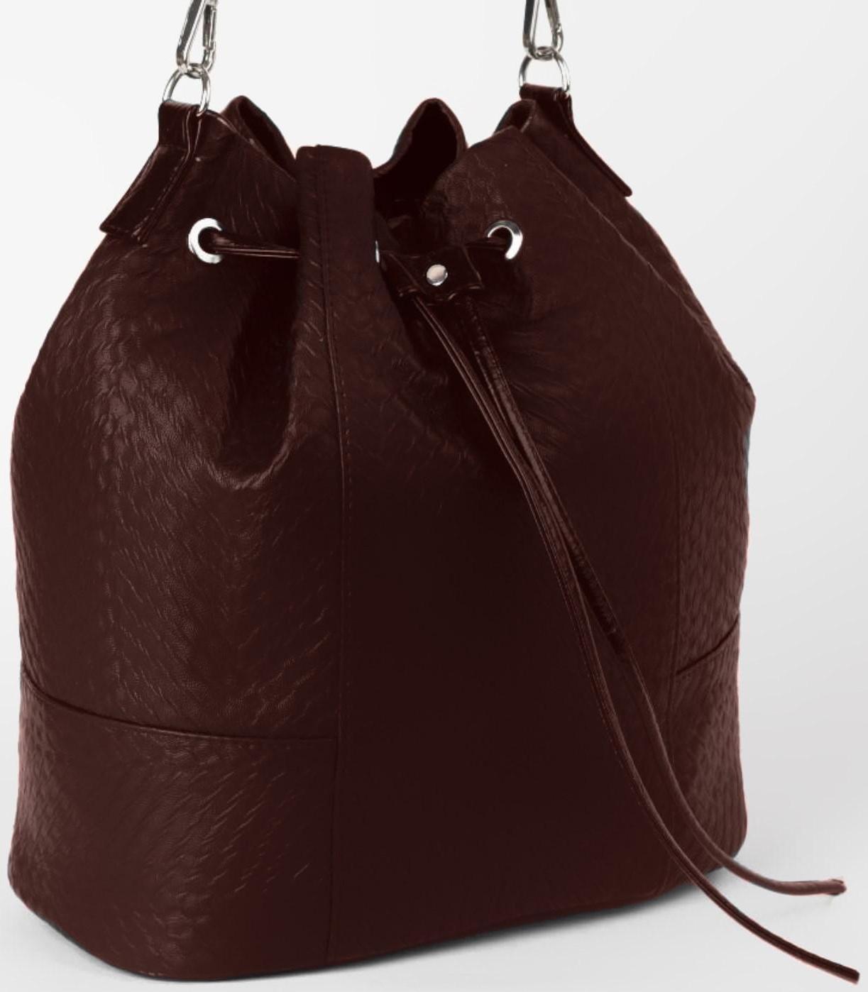 Утяжка для сумки, 85 × 0,8 см, цвет коричневый/серебряный