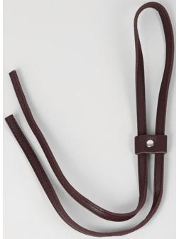 Утяжка для сумки, 85 × 0,8 см, цвет коричневый/серебряный