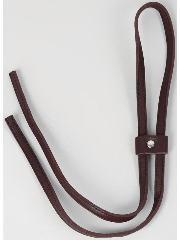 Утяжка для сумки, 85 × 0,8 см, цвет коричневый/серебряный