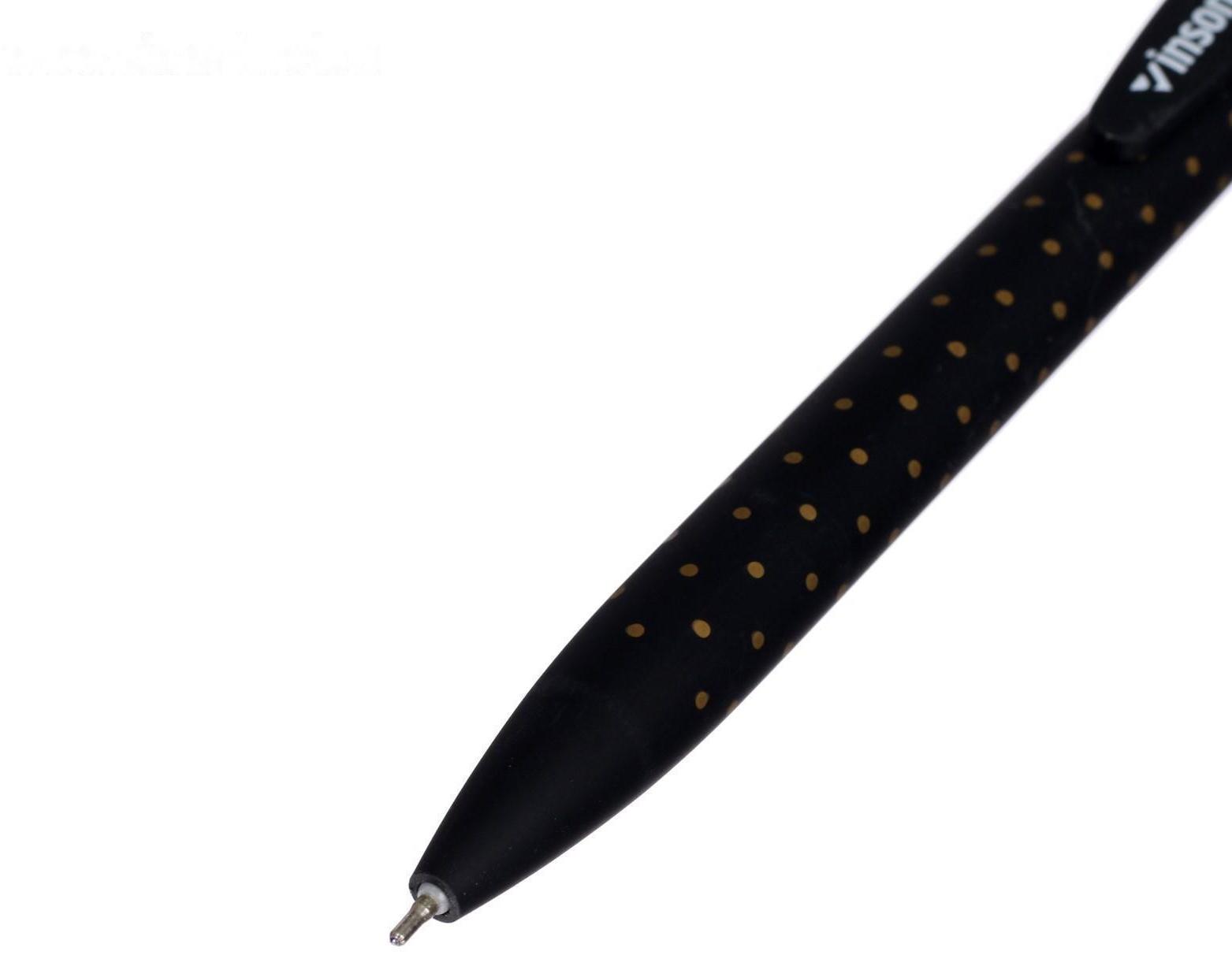 Ручка шариковая, автоматическая Vinson, 0.7 мм, стержень масляный синий, прорезиненный корпус, МИКС