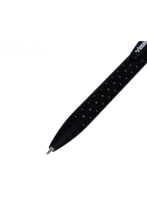 Ручка шариковая, автоматическая Vinson, 0.7 мм, стержень масляный синий, прорезиненный корпус, МИКС