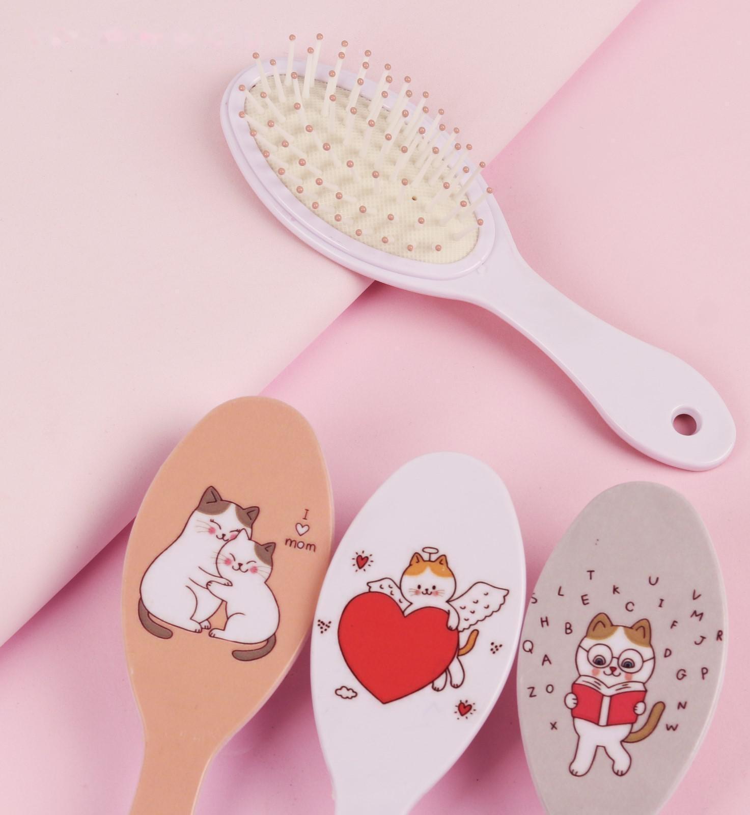 Расчёска массажная, 5,3 × 17,5 см, рисунок МИКС