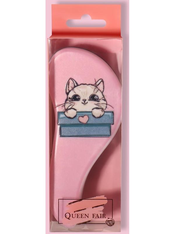 Расчёска массажная, 5,5 × 14,5 см, рисунок МИКС