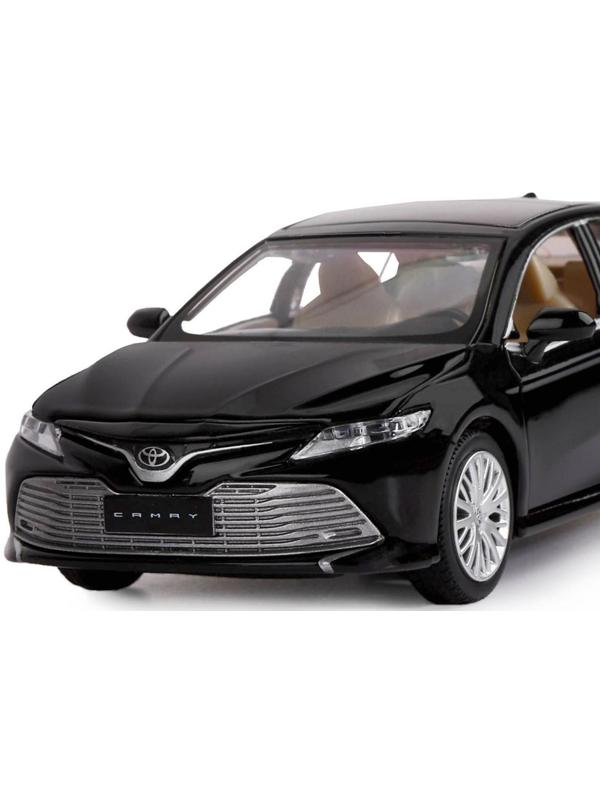 Машина металлическая Toyota Camry, 1:32,инерц, световые и звуковые эффекты, открываются двери, цвет чёрный