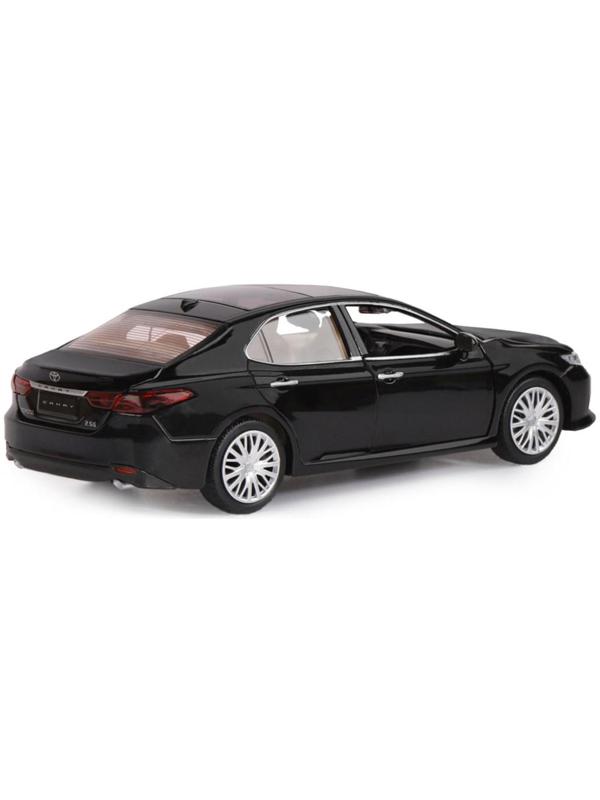 Машина металлическая Toyota Camry, 1:32,инерц, световые и звуковые эффекты, открываются двери, цвет чёрный