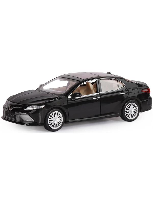 Машина металлическая Toyota Camry, 1:32,инерц, световые и звуковые эффекты, открываются двери, цвет чёрный