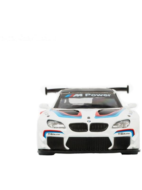 Машина металлическая BMW M6, 1:43, инерция, открываются двери, цвет белый