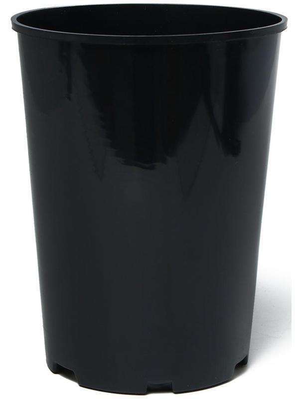 Горшок для рассады, 2 л, d = 14 см, h = 18 см, чёрный, Greengo