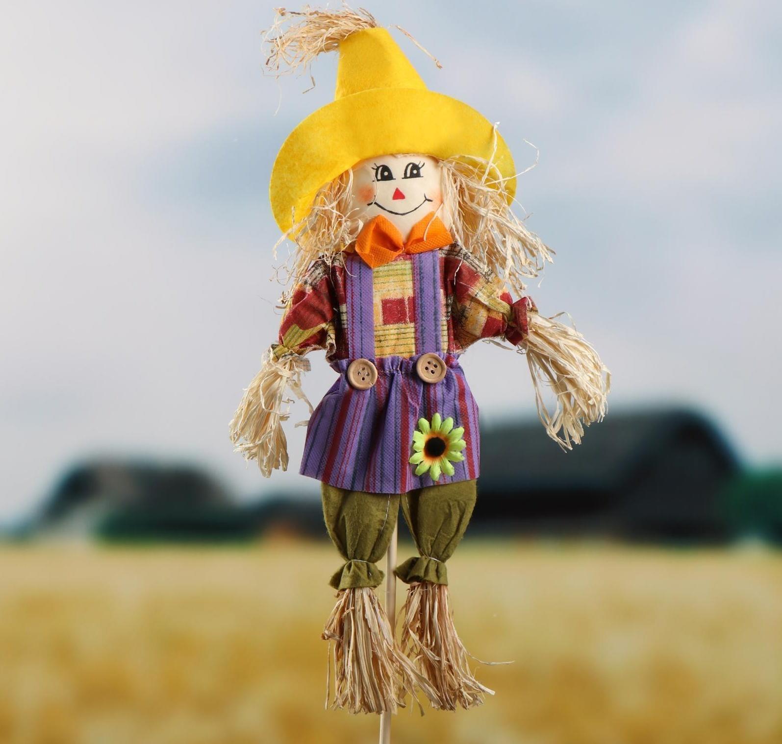 Огородное пугало, h = 80 см, МИКС