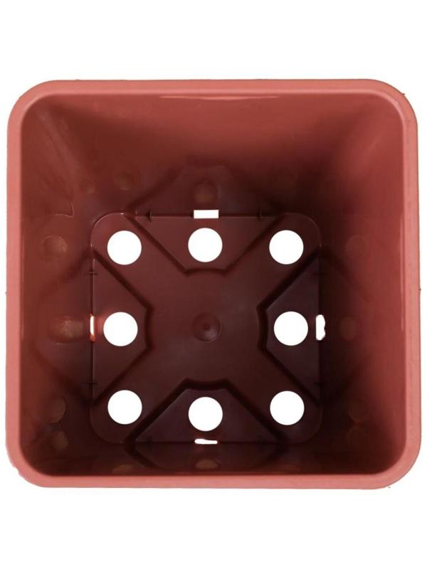 Горшок для рассады, 3 л, 16 × 16 × 16 см, терракотовый, Greengo