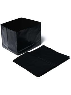 Пакет для рассады, 16 л, 28 × 25 см, толщина 120 мкм, с перфорацией, чёрный