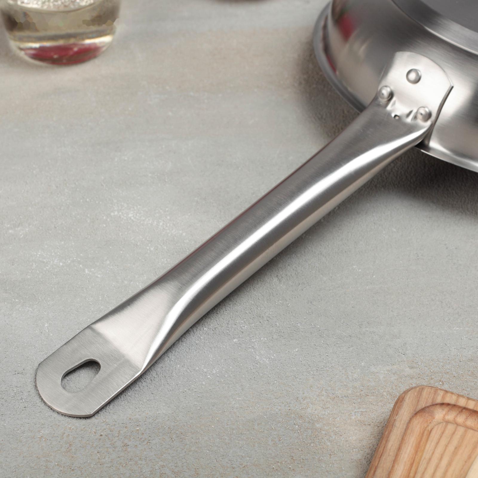 Сковорода, d=24 см, h=5 см, тройное дно, индукция