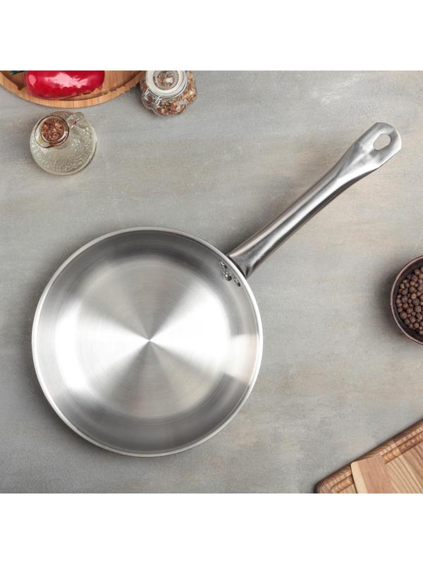 Сковорода, d=24 см, h=5 см, тройное дно, индукция