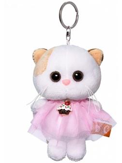 Мягкая игрушка-брелок «Кошечка Ли Ли в платье» 12 см