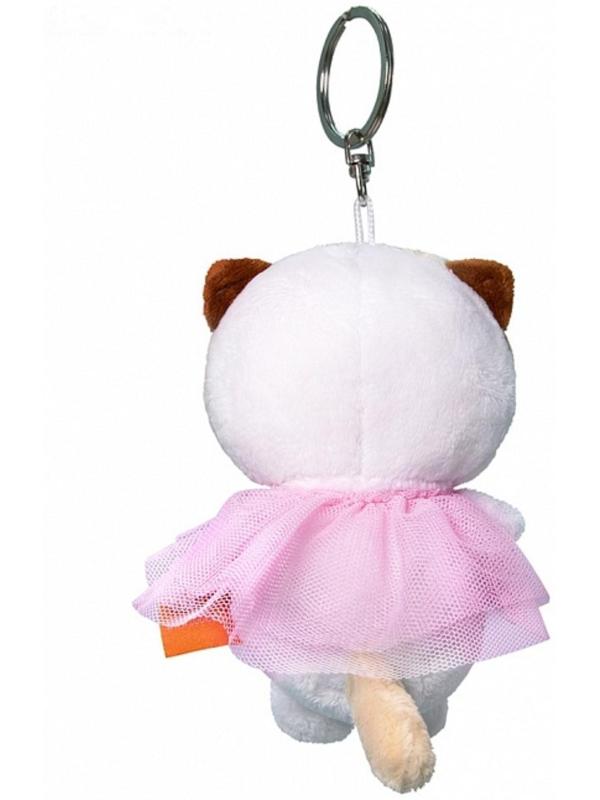 Мягкая игрушка-брелок «Кошечка Ли Ли в платье» 12 см