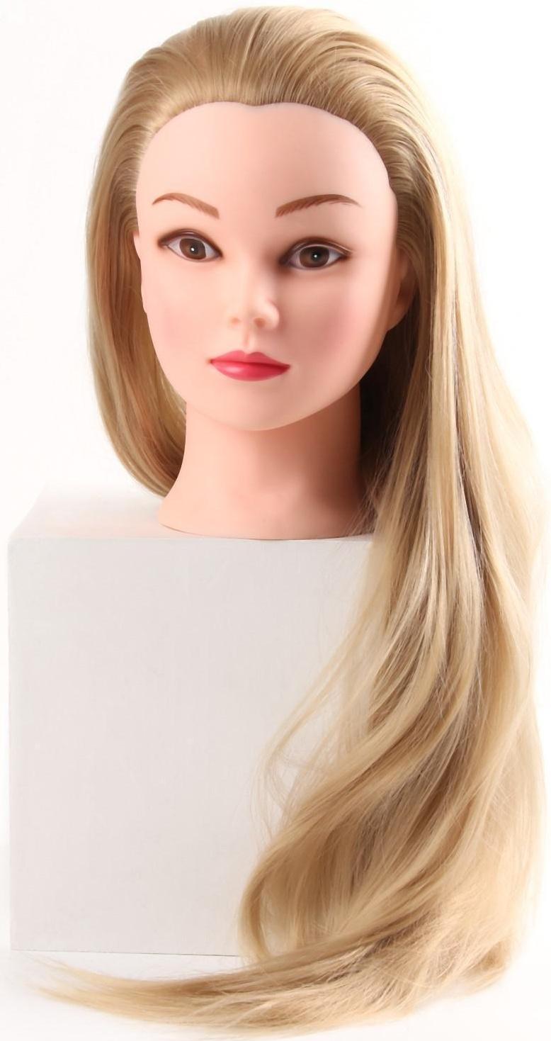 Голова учебная, искусственный волос, 55-60 см, без штатива, цвет блонд