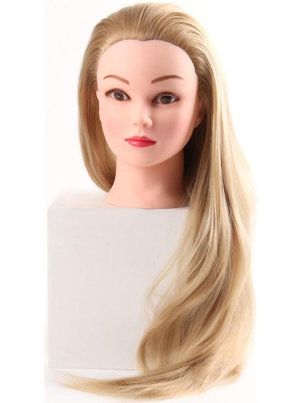 Голова учебная, искусственный волос, 55-60 см, без штатива, цвет блонд