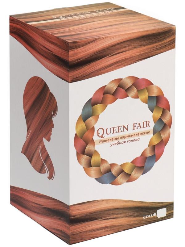 Голова учебная, искусственный волос, 75-80 см, без штатива, цвет тёмно-русый