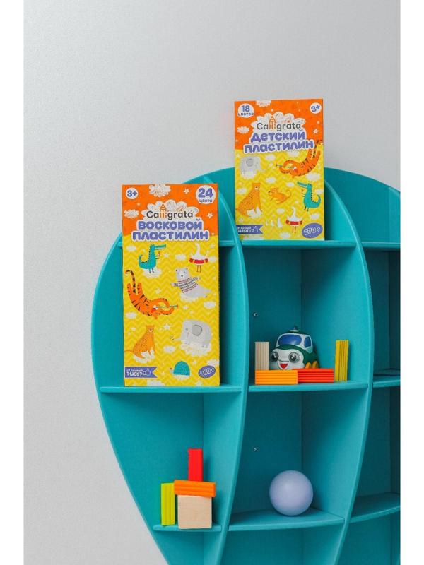 Пластилин мягкий (восковой) Calligrata, 24 цвета, 360 г