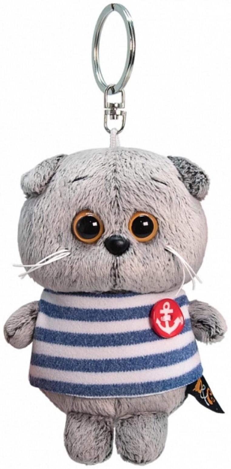 Мягкая игрушка-брелок «Басик в тельняшке» 12 см