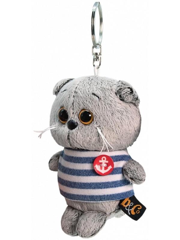 Мягкая игрушка-брелок «Басик в тельняшке» 12 см