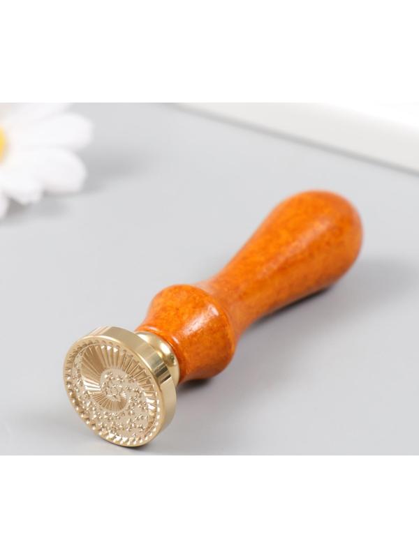 Печать для сургуча с деревянной ручкой 