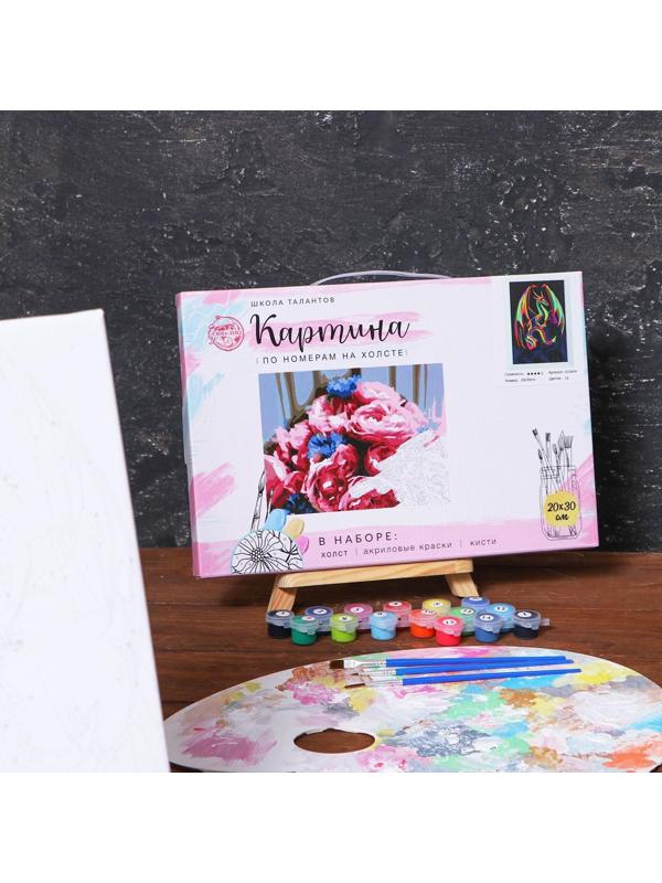 Картина по номерам на холсте с подрамником «Дракон» 20х30 см