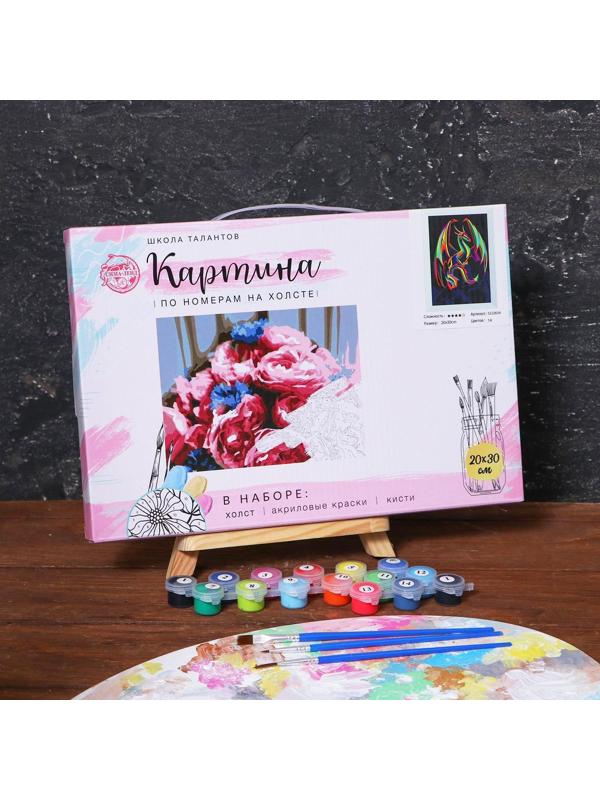 Картина по номерам на холсте с подрамником «Дракон» 20х30 см