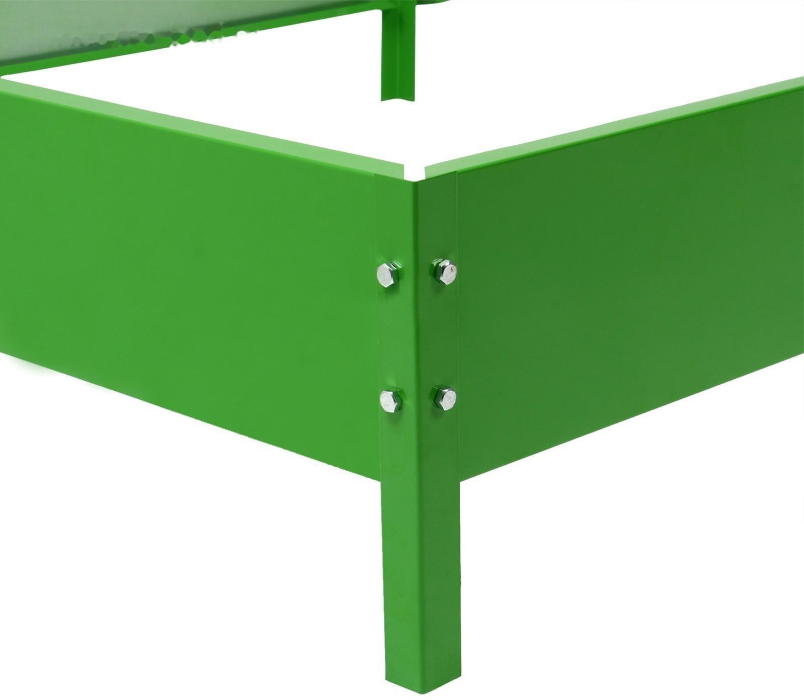 Грядка оцинкованная, 200 × 100 × 15 см, ярко-зелёная, «Компакт-1», Greengo