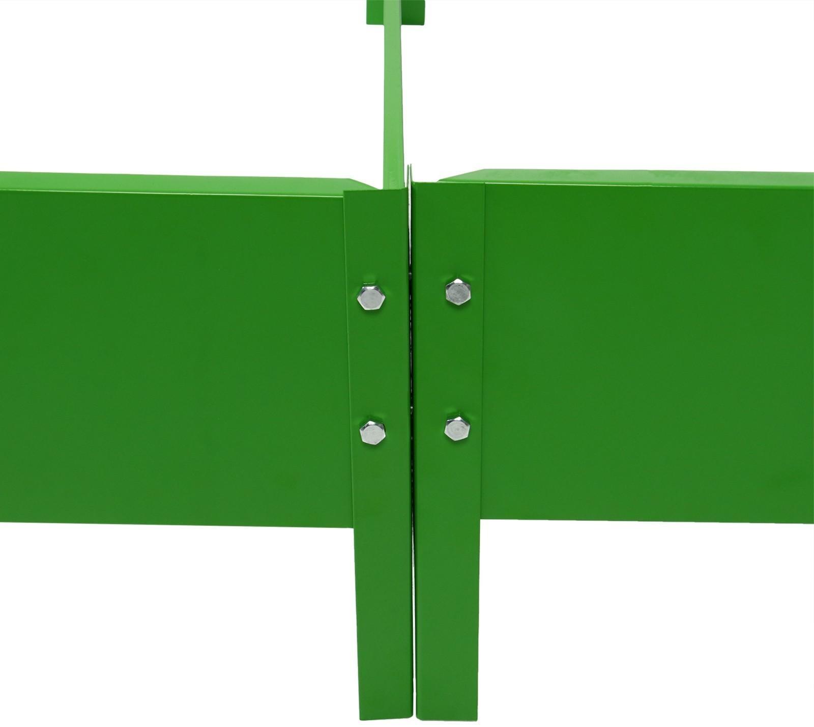 Грядка оцинкованная, 200 × 100 × 15 см, ярко-зелёная, «Компакт-1», Greengo