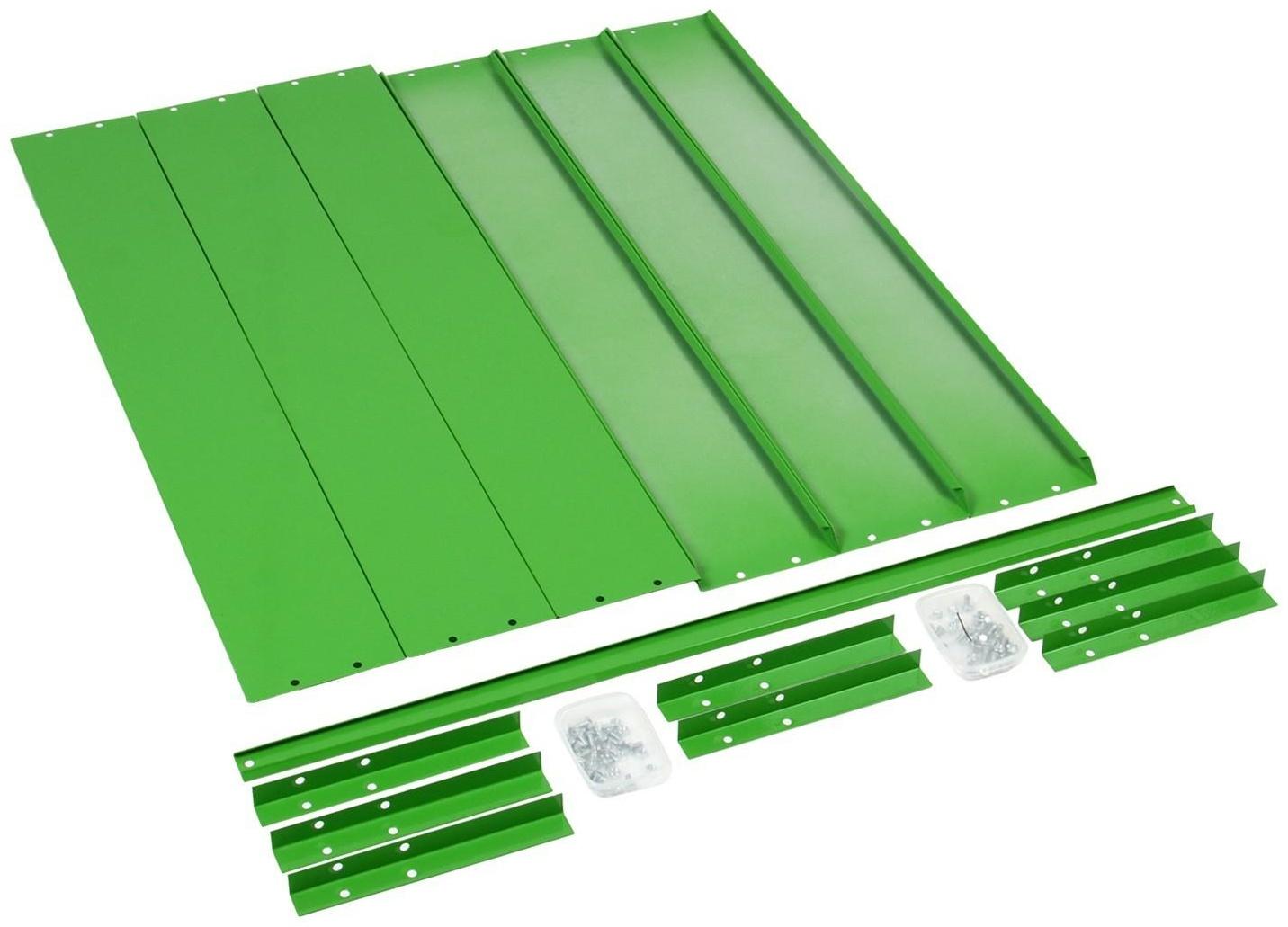 Грядка оцинкованная, 200 × 100 × 15 см, ярко-зелёная, «Компакт-1», Greengo