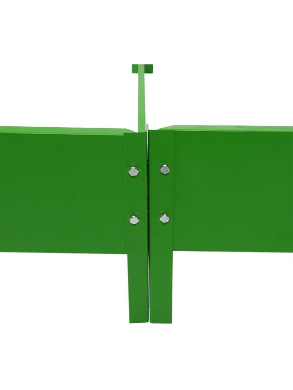 Грядка оцинкованная, 200 × 100 × 15 см, ярко-зелёная, «Компакт-1», Greengo