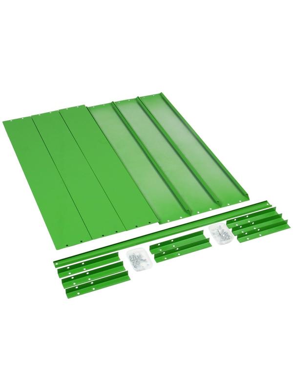 Грядка оцинкованная, 200 × 100 × 15 см, ярко-зелёная, «Компакт-1», Greengo