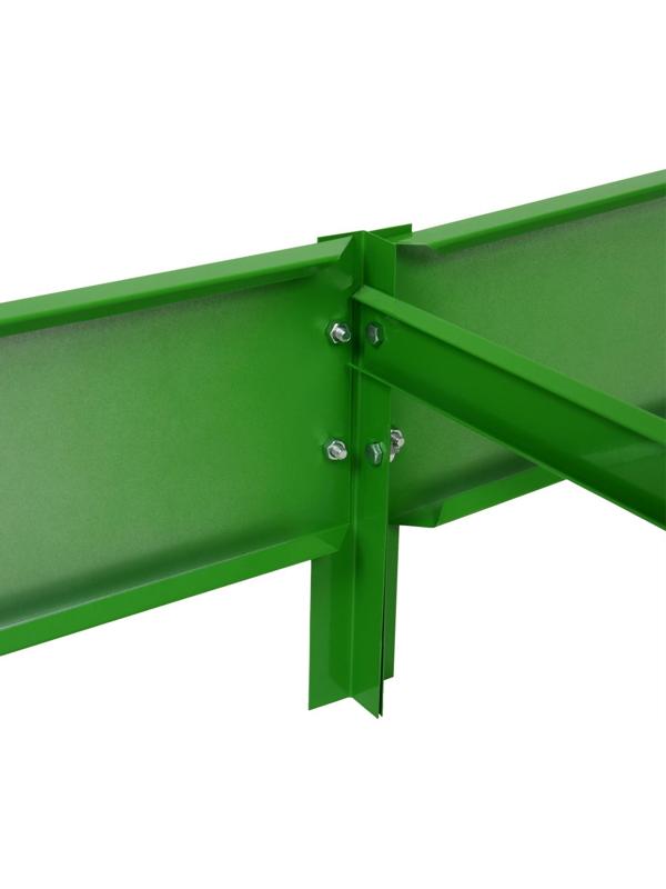 Грядка оцинкованная, 200 × 100 × 15 см, ярко-зелёная, «Компакт-1», Greengo