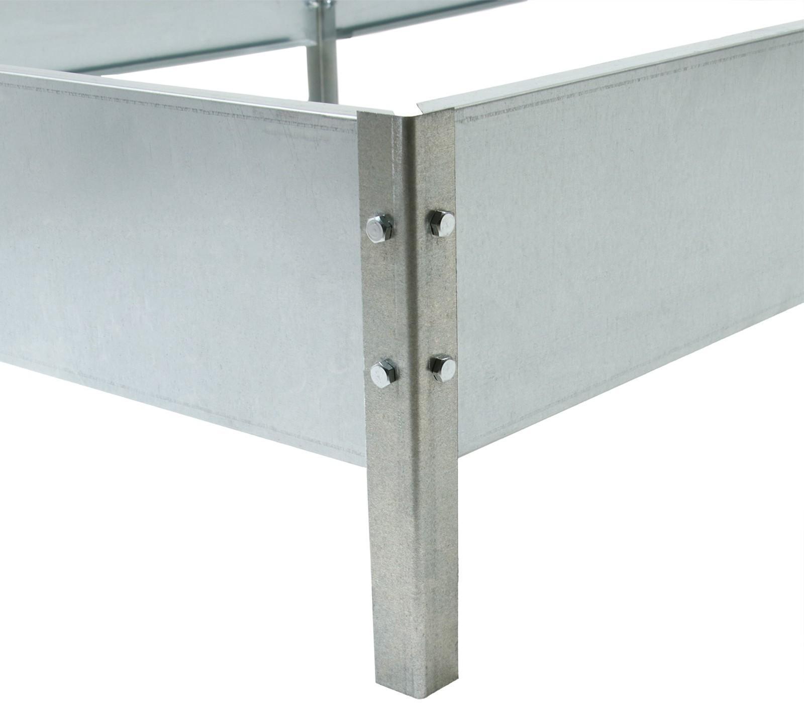 Грядка оцинкованная, 200 × 100 × 15 см, «Компакт-1», Greengo