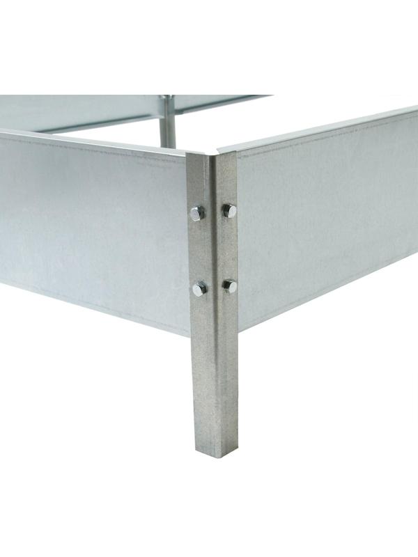 Грядка оцинкованная, 200 × 100 × 15 см, «Компакт-1», Greengo