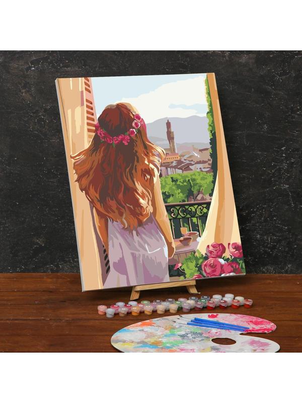 Картина по номерам на холсте с подрамником «Утро в Италии» 40х50 см