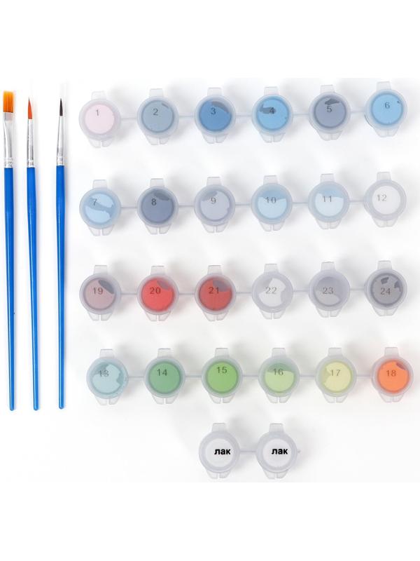 Картина по номерам на холсте с подрамником «Лилии» 40х50 см