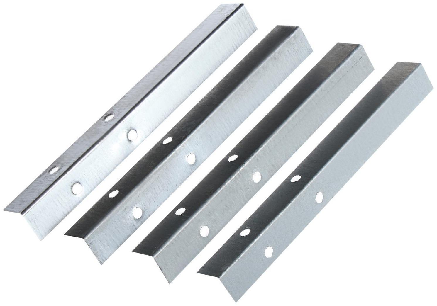 Набор ножек для грядки, 4 шт., оцинкованные, серый, Greengo