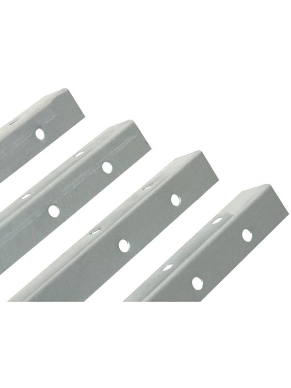 Набор ножек для грядки, 4 шт., оцинкованные, серый, Greengo