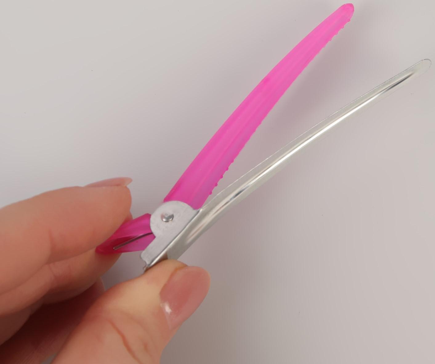 Набор зажимов для волос, 9,5 см, 6 шт, цвет МИКС