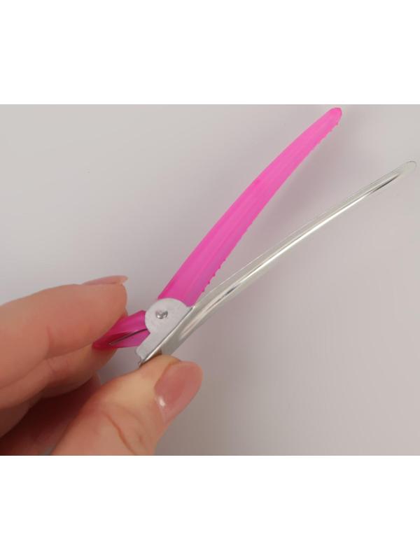 Набор зажимов для волос, 9,5 см, 6 шт, цвет МИКС