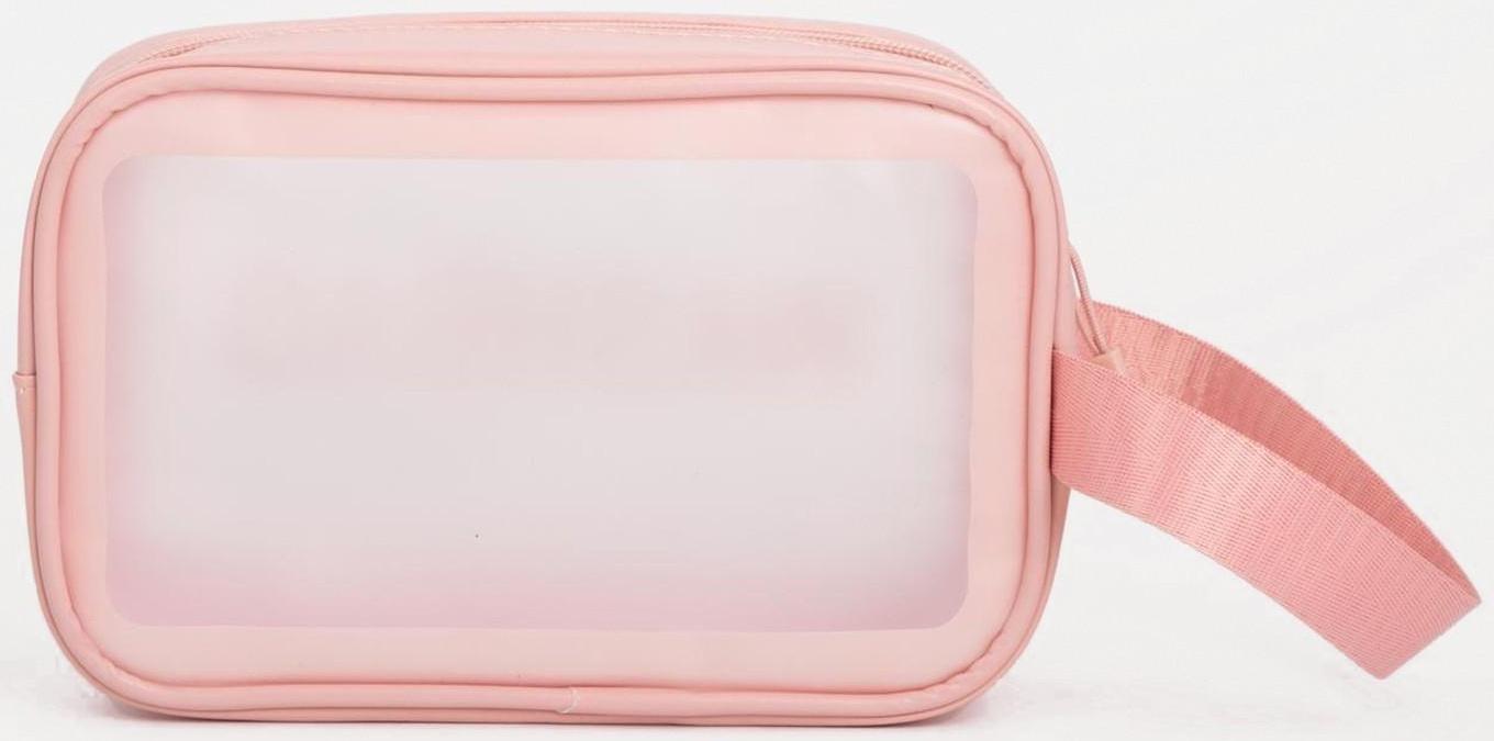 Косметичка на молнии, цвет розовый