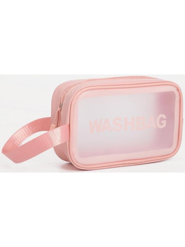 Косметичка на молнии, цвет розовый
